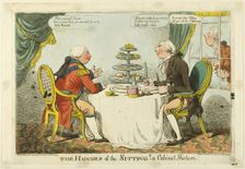 The Honors of the Sitting, published January 30, 1805. Creator: Charles Williams