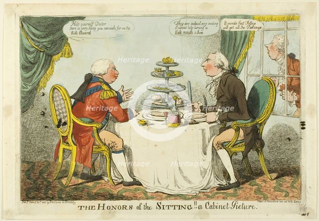 The Honors of the Sitting, published January 30, 1805. Creator: Charles Williams.