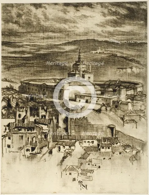 The Hospice of Saint John, Toledo, c. 1903. Creator: Joseph J Pennell.