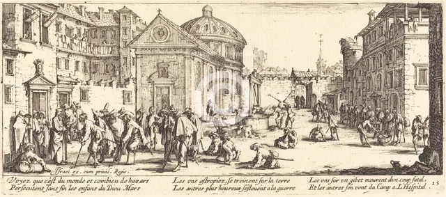 The Hospital, c. 1633. Creator: Jacques Callot.