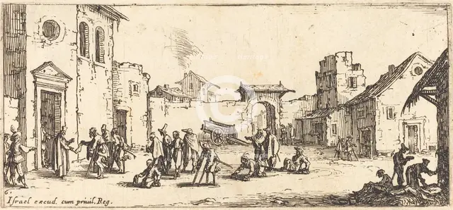 The Hospital, c. 1633. Creator: Jacques Callot.