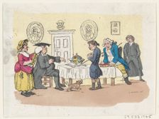The Hopes of the Family - An Admission at the University, ca. 1803., ca. 1803. Creator: Thomas Rowlandson