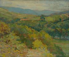 The Hornád Valley by Tahanovce, around 1914-1915. Creator: Ludovit Cordak