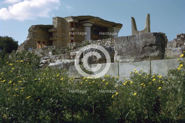 The horns of consecration and the procession corridor at Knossos, 18th century BC. Artist: Unknown