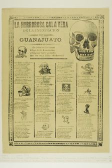 The Horrible Calavera of the Flooding of Guanajuato, 1900/10. Creators: Manuel Manilla, José Guadalupe Posada