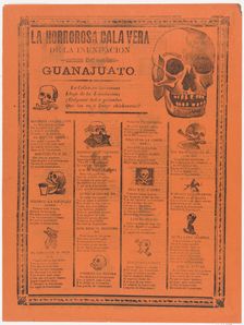 The horrific skeleton of the flood of Guanajuato, 1905., 1905. Creator: José Guadalupe Posada