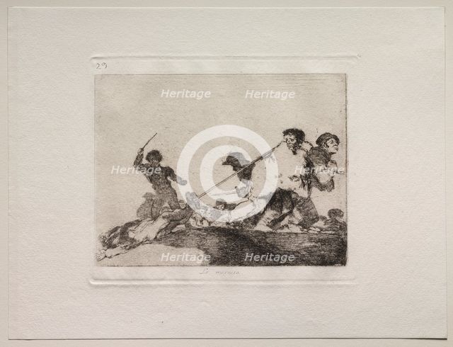 The Horrors of War: He Deserved It. Creator: Francisco de Goya (Spanish, 1746-1828).