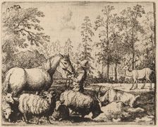 The Horse and the Stag, probably c. 1645/1656. Creator: Allart van Everdingen