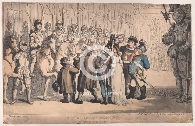 The Horse Armoury in the Tower, January 1, 1800., January 1, 1800. Creator: Thomas Rowlandson.