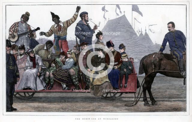 'The Horse Car at Wimbledon', 1872. Artist: Unknown