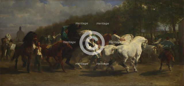 The Horse Fair, 1855. Artist: Bonheur, Rosalie (Rosa) (1822-1899)
