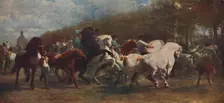 The Horse Fair 1855, (c1915). Artists: Rosa Bonheur, Nathalie Micas
