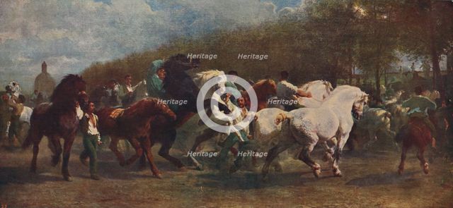 'The Horse Fair', 1855, (c1915). Artists: Rosa Bonheur, Nathalie Micas.
