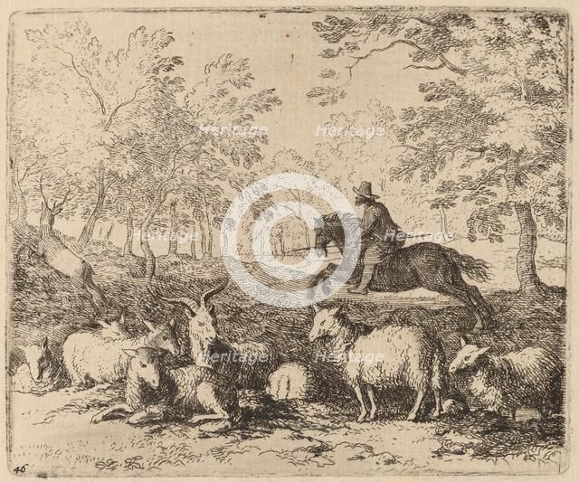 The Horse Forced to Pursue the Stag, probably c. 1645/1656. Creator: Allart van Everdingen.
