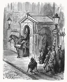 The Horse Guards 1872. Creator: Gustave Doré