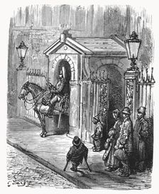 The Horse Guards 1872. Creator: Gustave Doré