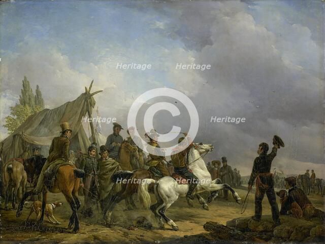 The Horse Race, 1829. Creator: Josephus Jodocus Moerenhout.