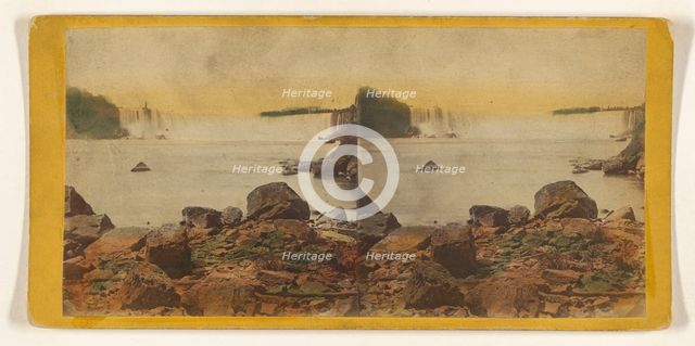 The Horse Shoe Fall from the Custom House., about 1868. Creator: E. & H.T. Anthony.