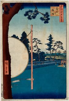 The Horse Track at Takata (One Hundred Famous Views of Edo), 1856-1858. Creator: Hiroshige, Utagawa (1797-1858)