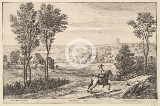 The Horseman, 1650. Creator: Wenceslaus Hollar.