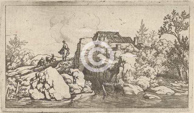 The Horseman on the Stone Bridge. Creator: Allart van Everdingen.