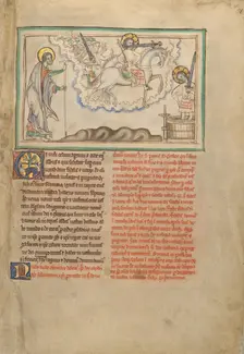 The Horseman \Faithful and True\ and the Army of Heaven on White Horses..., about 1255-1260. Creator: Unknown