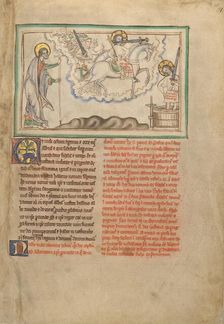 The Horseman \Faithful and True\ and the Army of Heaven on White Horses..., about 1255-1260. Creator: Unknown