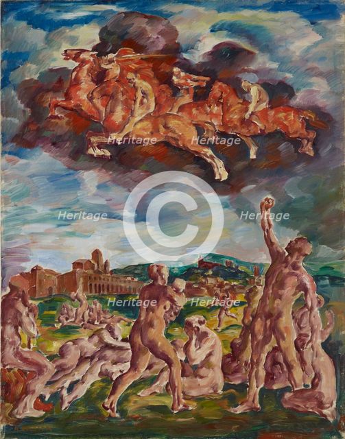 The Horsemen of the Apocalypse, 1917. Artist: Deusser, August (1870-1942)