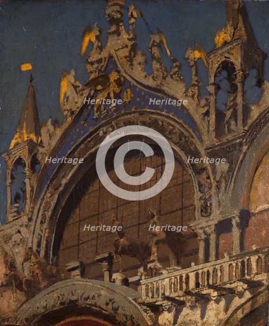 The Horses of St Mark's, Venice, 1905-06. Creator: Walter Richard Sickert.