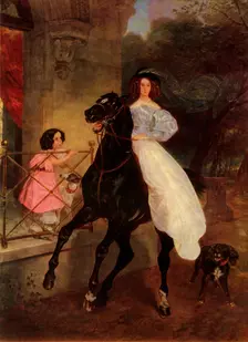 The Horsewoman 1832, (1965). Creator: Karl Briullov
