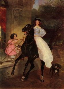 The Horsewoman 1832, (1965). Creator: Karl Briullov