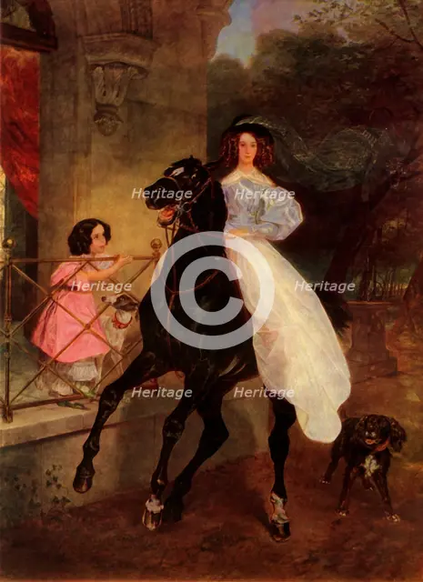 'The Horsewoman', 1832, (1965). Creator: Karl Briullov.