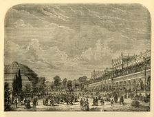 The Horticultural Garden and Exhibition Building c1876. Creator: Unknown