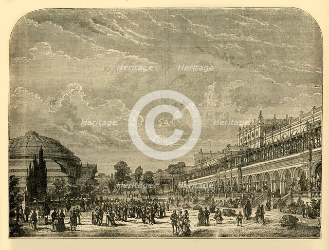 'The Horticultural Garden and Exhibition Building', c1876. Creator: Unknown.