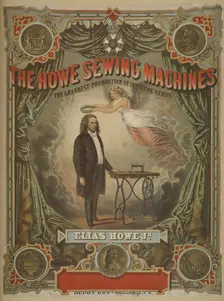 The Howe sewing machines, c1895 - 1917. Creator: Hatch & Co.