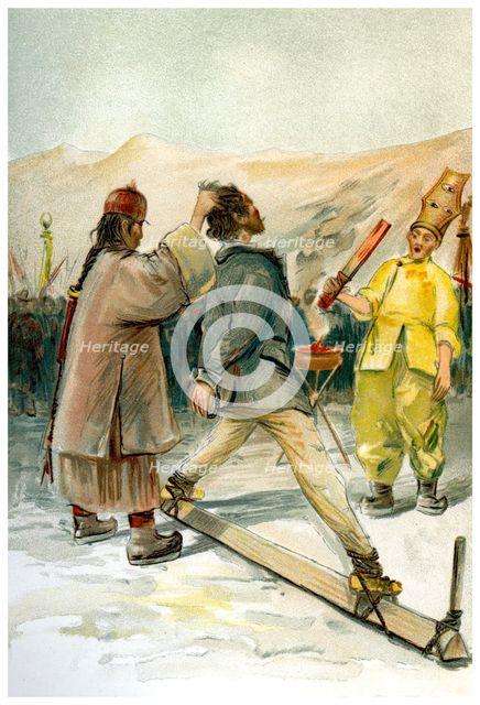 'The hot iron torture', 1898.Artist: FA Brockhaus