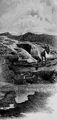 The Hot Springs near Gardiner's River 1883
