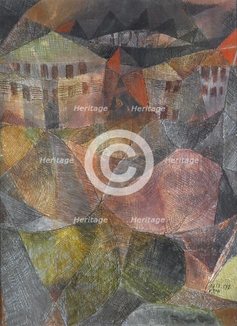 The Hotel, 1913. Creator: Klee, Paul (1879-1940).