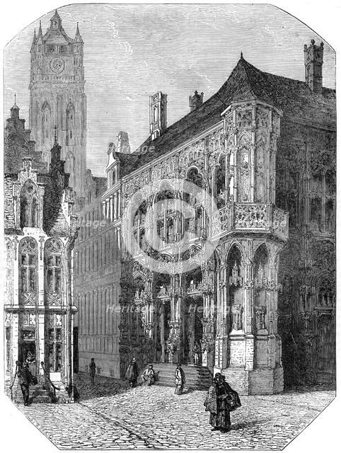 The Hotel de Ville, Ghent, 19th century. Artist: Unknown