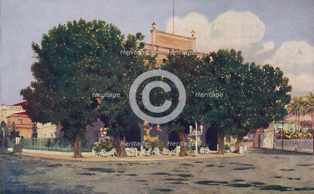 'The Hotel dos Estrangeiros. Frequented by the Official World of Rio and distinguished Foreigners',  Artist: Unknown.