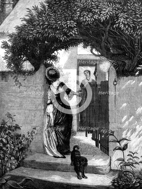"The Hour But Not The Man," by Mr. Holyoake, in the exhibition of the new British Institution, 1871. Creator: William Hollidge.