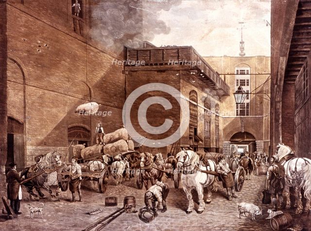 The Hour Glass Brewery, London, 1821. Artist: J Bromley