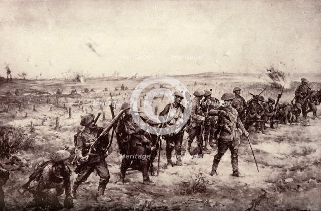 'The Hour Has Struck. British First Line of Attack in the "Great Push"', 1917. Creator: Unknown.