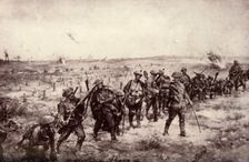 The Hour Has Struck. British First Line of Attack in the "Great Push" 1917. Creator: Unknown
