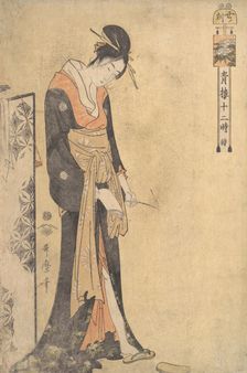The Hour of the Ox (1 A.M.-3 A.M.), ca. 1794. Creator: Kitagawa Utamaro