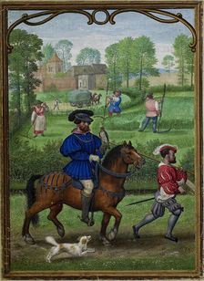 The Hours of Hennessy (Hours of Notre-Dame). Labors of the Months: July, c1530. Creator: Bening, Simon, (Workshop) (ca 1483-1561)