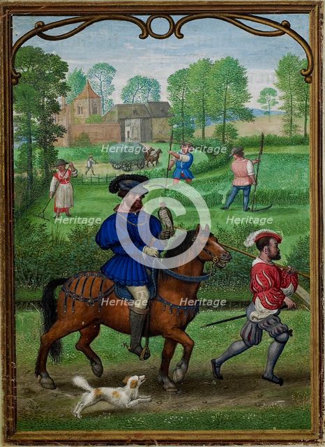 The Hours of Hennessy (Hours of Notre-Dame). Labors of the Months: July, c1530. Creator: Bening, Simon, (Workshop) (ca 1483-1561).