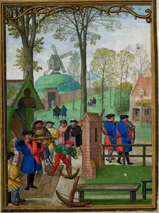 The Hours of Hennessy (Hours of Notre-Dame). Labors of the Months: November, c1530. Creator: Bening, Simon, (Workshop) (ca 1483-1561)