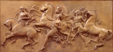 The Hours leading the Horses of the Sun, 1850. Creator: John Gibson