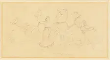 The Hours Taking the Horses from Juno's Car, n.d. Creator: John Flaxman